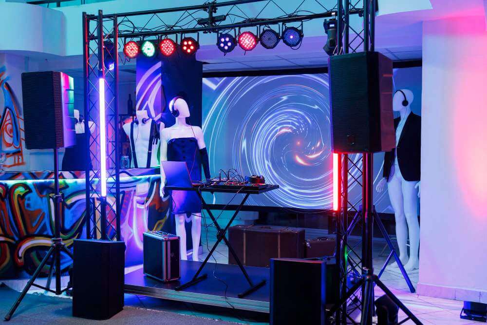 led lighting dispalys for corporate event